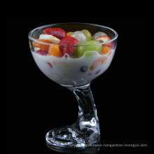 Ice Cream Glass, Glass Ice Cream Sundae Cups,Unique -footed Ice Cream glass Container